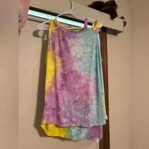 White Birch Purple and Blue Sleeveless Tank Top